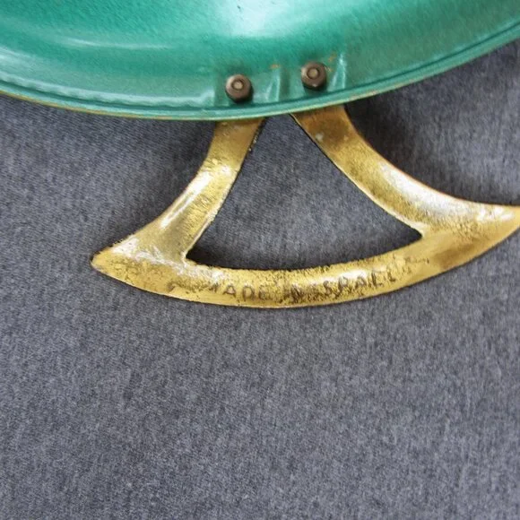 enameled metal brass Seder plate vintage made in Israel (w2765)